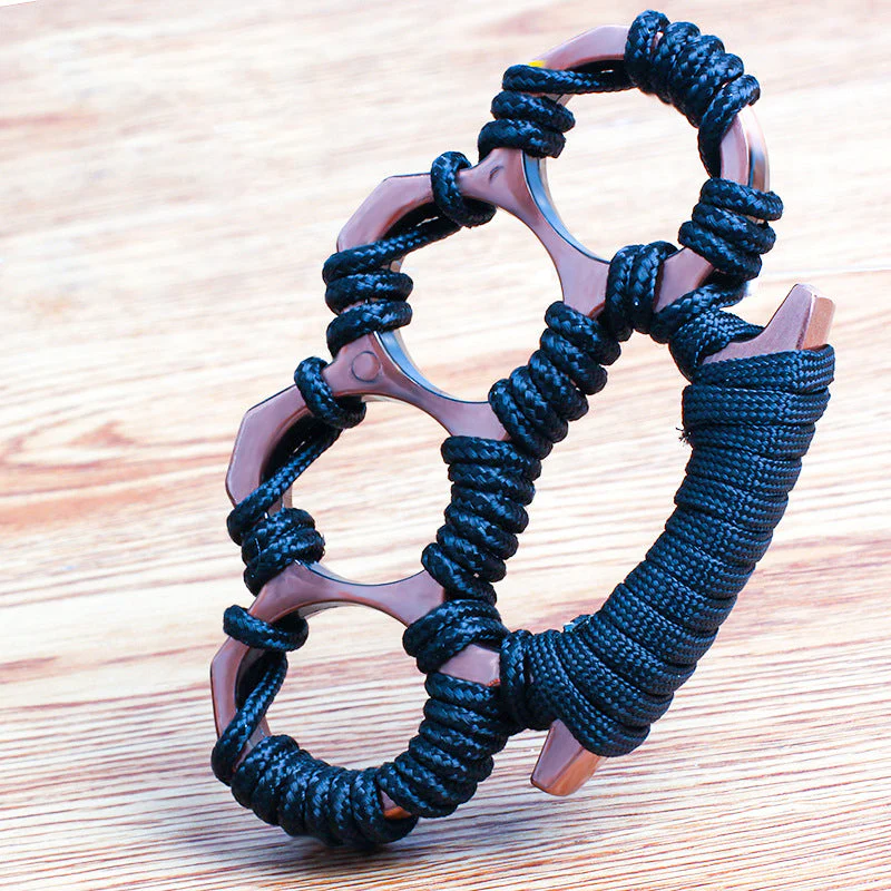 Thickened Umbrella Rope Knuckle Duster Boxing Self-defense Buckle Window Breaker Outdoor EDC Tool - Image 5