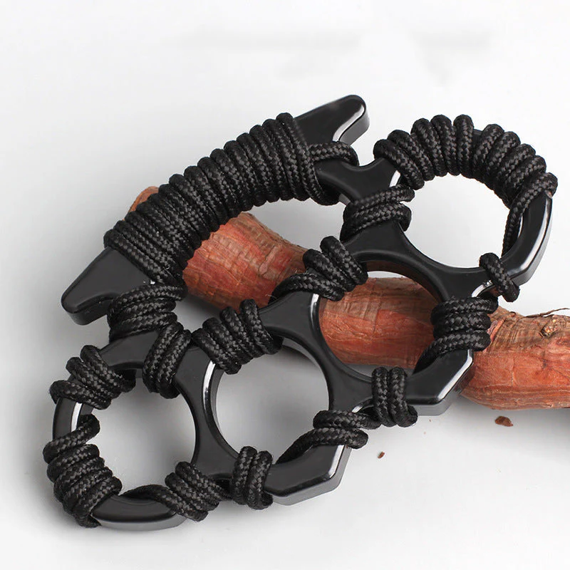 Thickened Umbrella Rope Knuckle Duster Boxing Self-defense Buckle Window Breaker Outdoor EDC Tool - Image 8