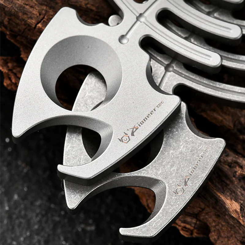 Titanium Fishbone Bottle Opener Self Defense EDC Tool - Image 7