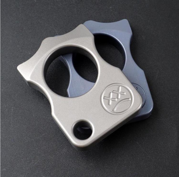Single Finger Titanium Knuckle Duster Boxing Self Defense Buckle Window Breaker Outdoor EDC Tool - Image 3