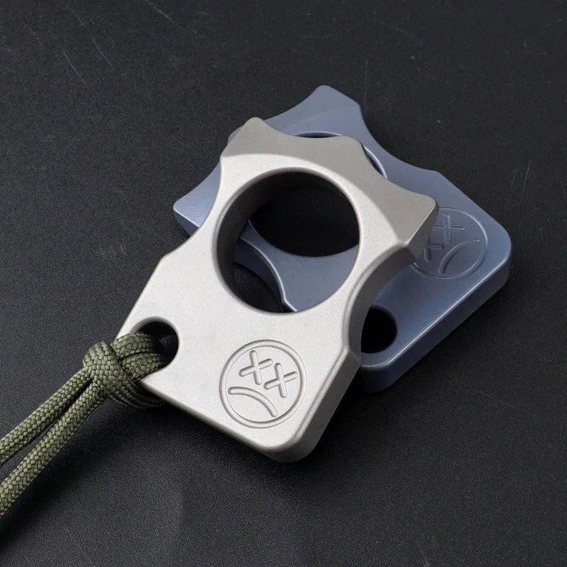 Single Finger Titanium Knuckle Duster Boxing Self Defense Buckle Window Breaker Outdoor EDC Tool - Image 4