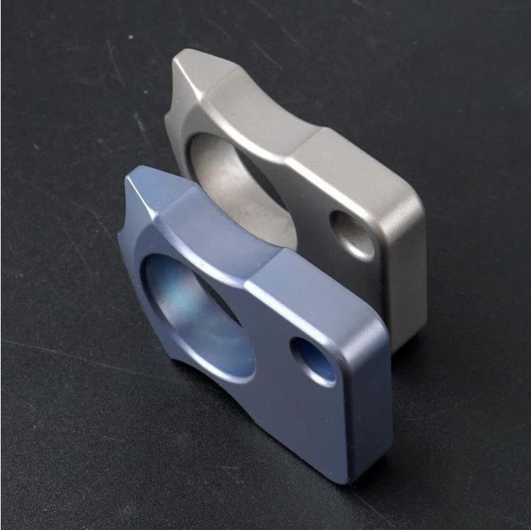 Single Finger Titanium Knuckle Duster Boxing Self Defense Buckle Window Breaker Outdoor EDC Tool - Image 5