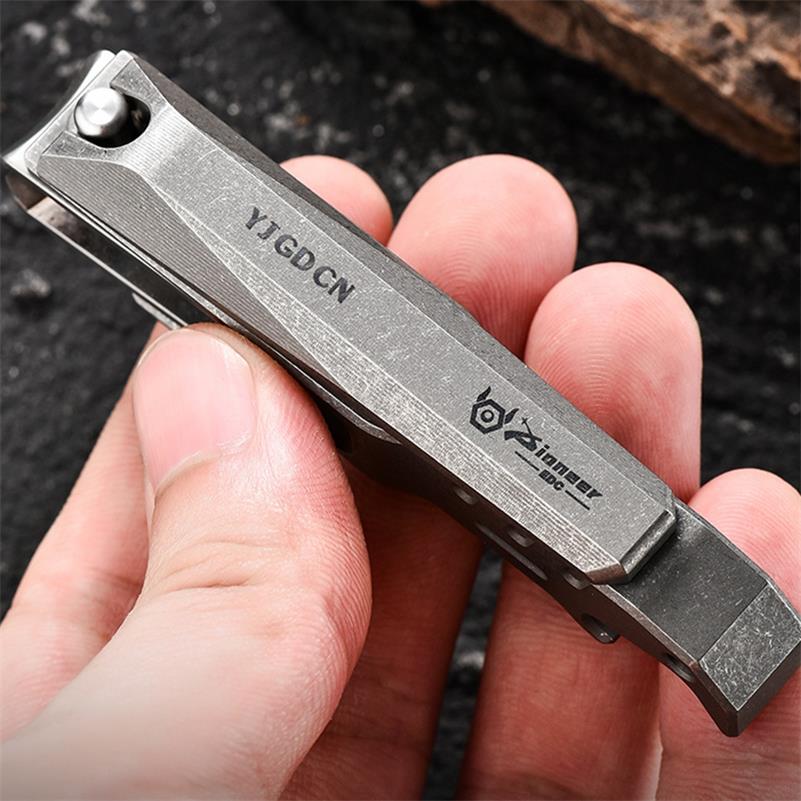 Titanium Nail Clippers Multifunctional Bottle Opener EDC Tool - Image 10