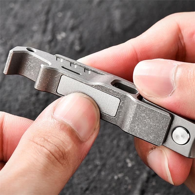 Titanium Nail Clippers Multifunctional Bottle Opener EDC Tool - Image 5