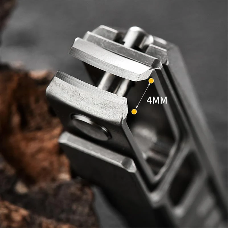 Titanium Nail Clippers Multifunctional Bottle Opener EDC Tool - Image 7