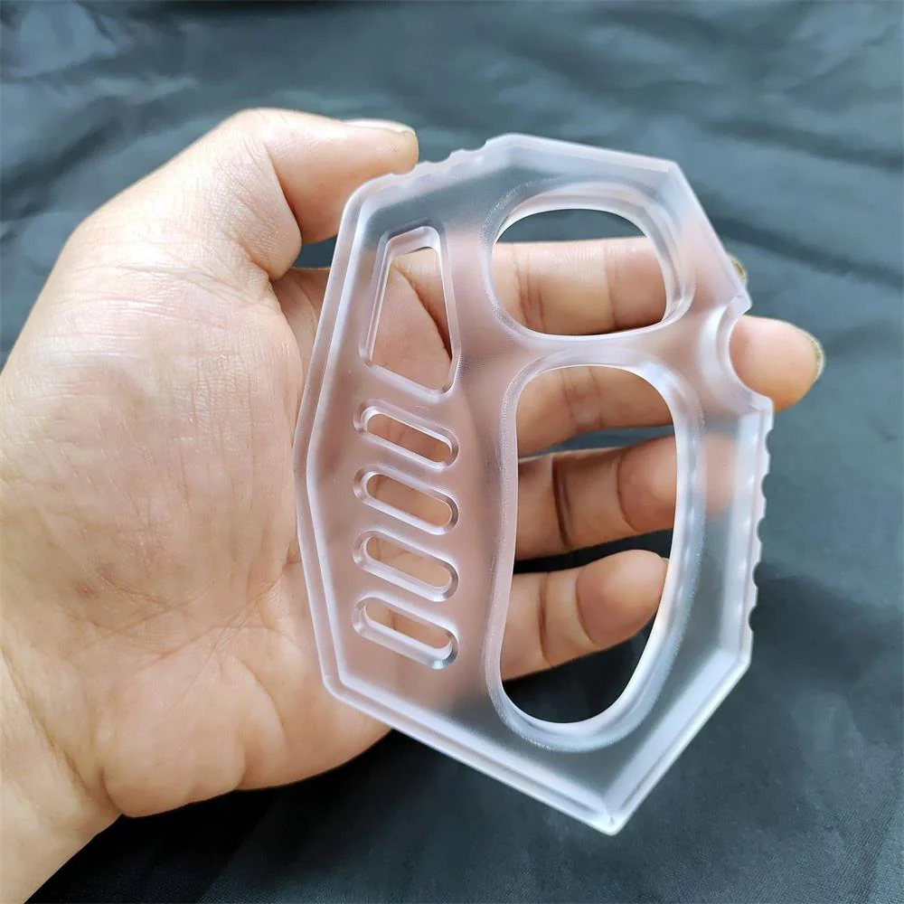 Transparent Knuckle Duster Boxing Broken Window Self -defense Tool - Image 2