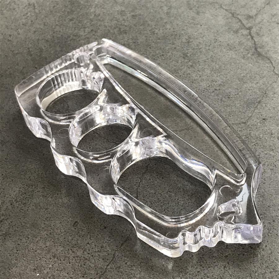 Transparent Plastic Knuckle Duster EDC Tool - Image 2