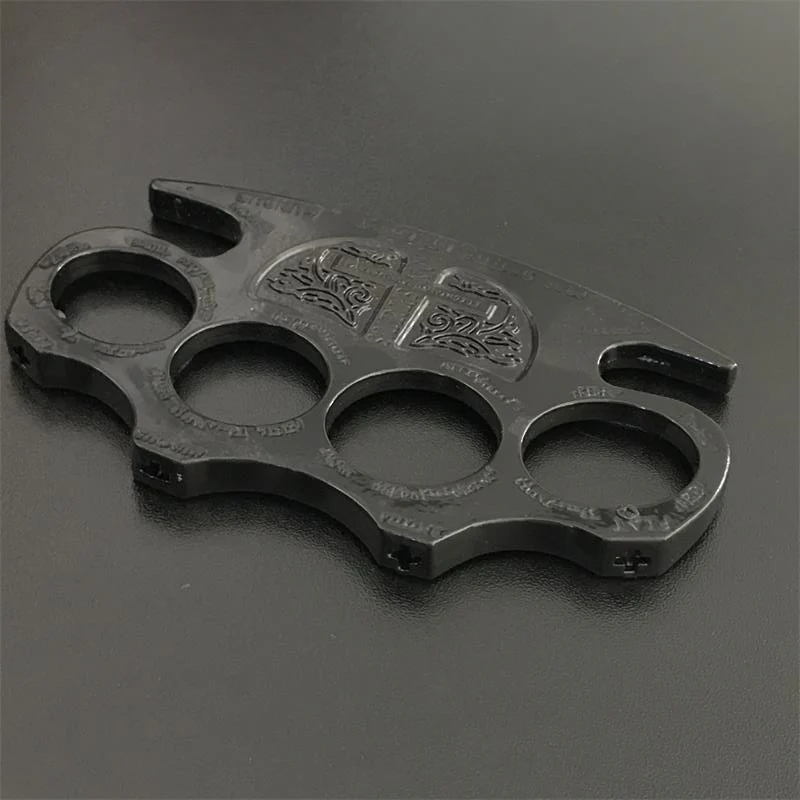 Warrior - Brass Knuckle Duster Boxing Four Finger Buckle Defense Window Breaker Outdoor EDC Tool - Image 10