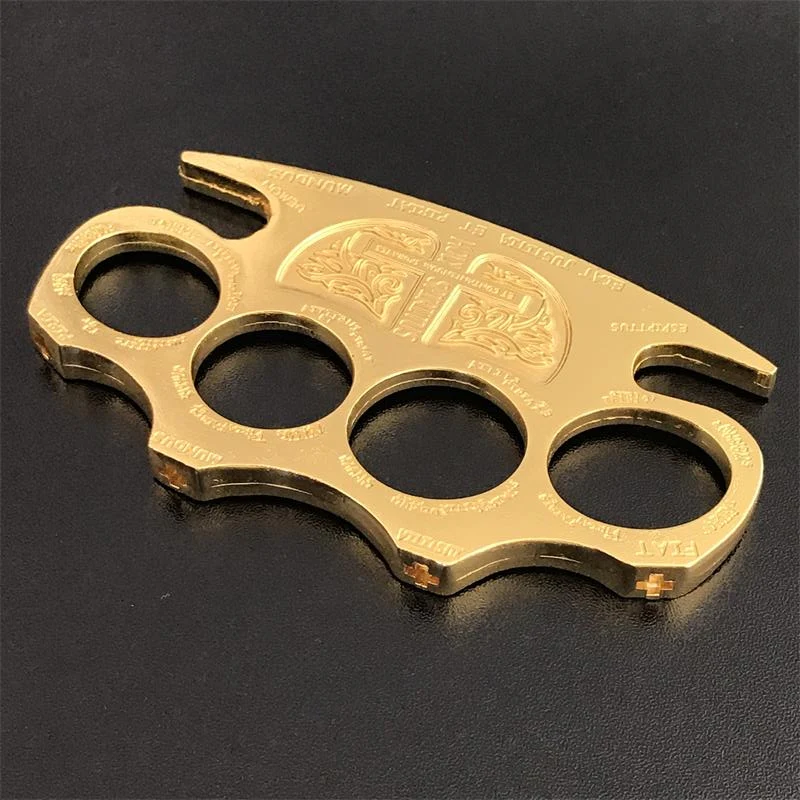 Warrior - Brass Knuckle Duster Boxing Four Finger Buckle Defense Window Breaker Outdoor EDC Tool - Image 11