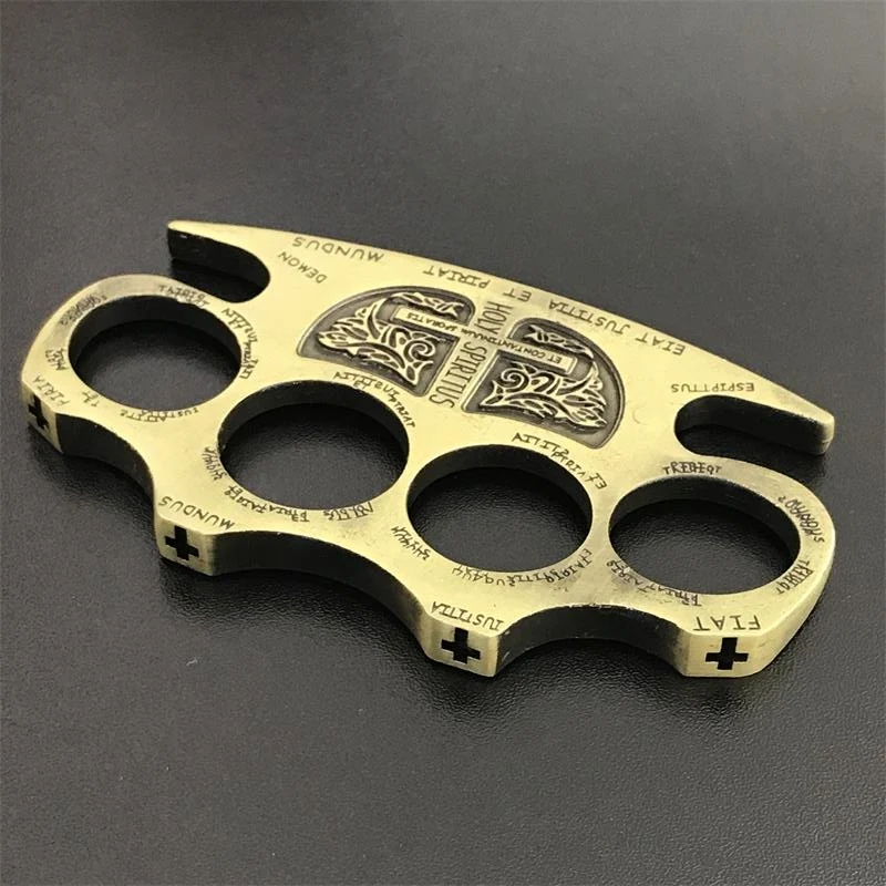Warrior - Brass Knuckle Duster Boxing Four Finger Buckle Defense Window Breaker Outdoor EDC Tool - Image 12