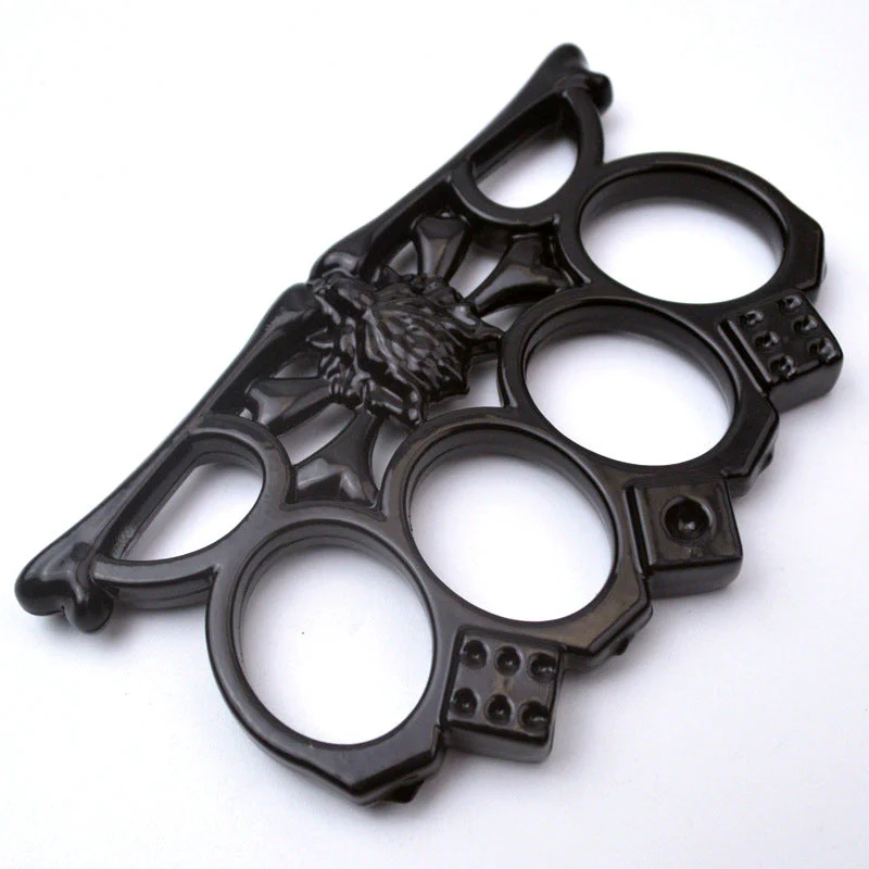 Wolf Head Dice Knuckle Duster Boxing Self Defense Buckle Window Breaker Outdoor EDC Tool - Image 3