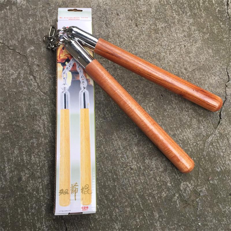 Wooden Nunchucks Outdoor Defense Training Tool - Image 5