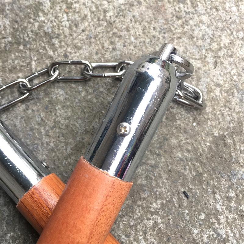 Wooden Nunchucks Outdoor Defense Training Tool - Image 6