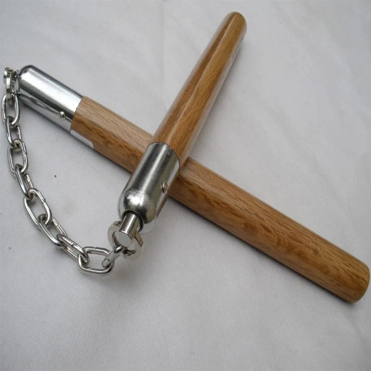 Wooden Nunchucks Outdoor Defense Training Tool - Image 7