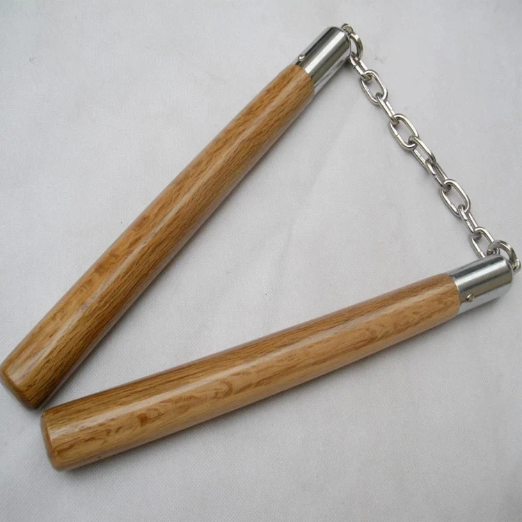 Wooden Nunchucks Outdoor Defense Training Tool - Image 8