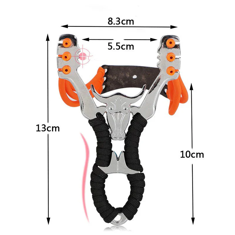 Sturdy Alloy Slingshot with String Bullhead Metal Bracket - Image 3