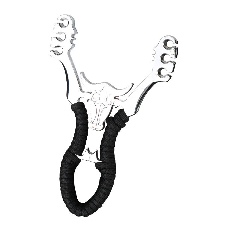 Sturdy Alloy Slingshot with String Bullhead Metal Bracket - Image 5