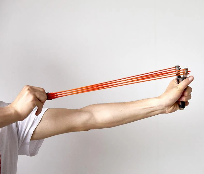 Sturdy Alloy Slingshot with String Bullhead Metal Bracket - Image 7